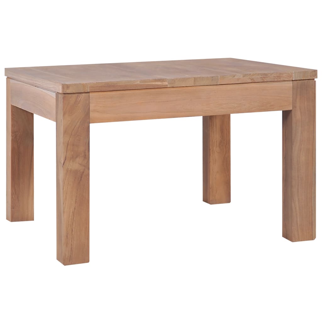Coffee Table Solid Teak Wood with Natural Finish 60x60x40 cm