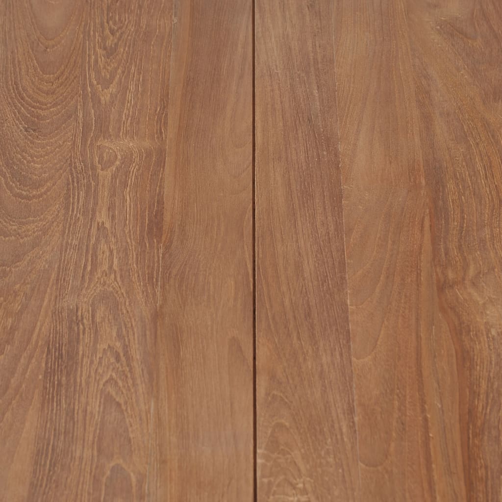 Coffee Table Solid Teak Wood with Natural Finish 60x60x40 cm