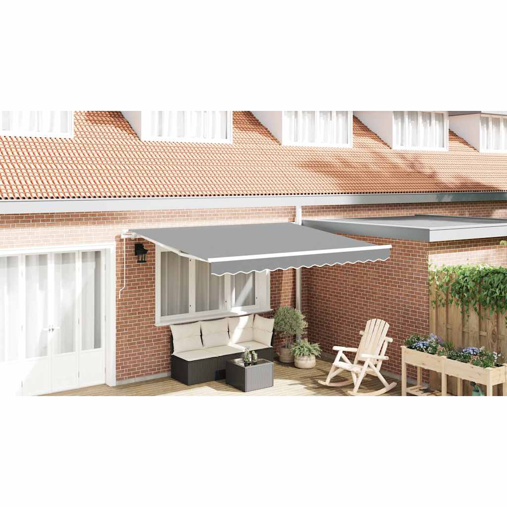 Awning Frame Manual White 300 x 250 cm Aluminium