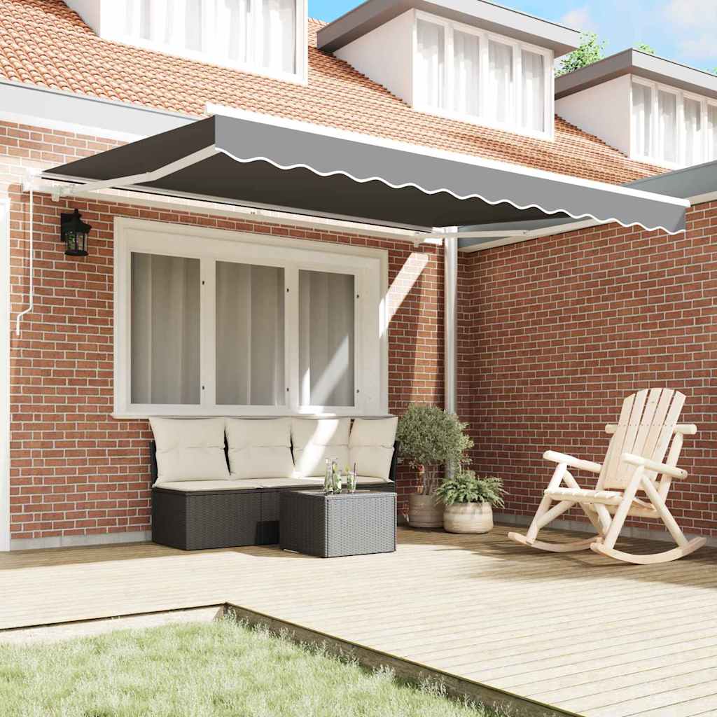 Awning Frame Manual White 350 x 250 cm Aluminium