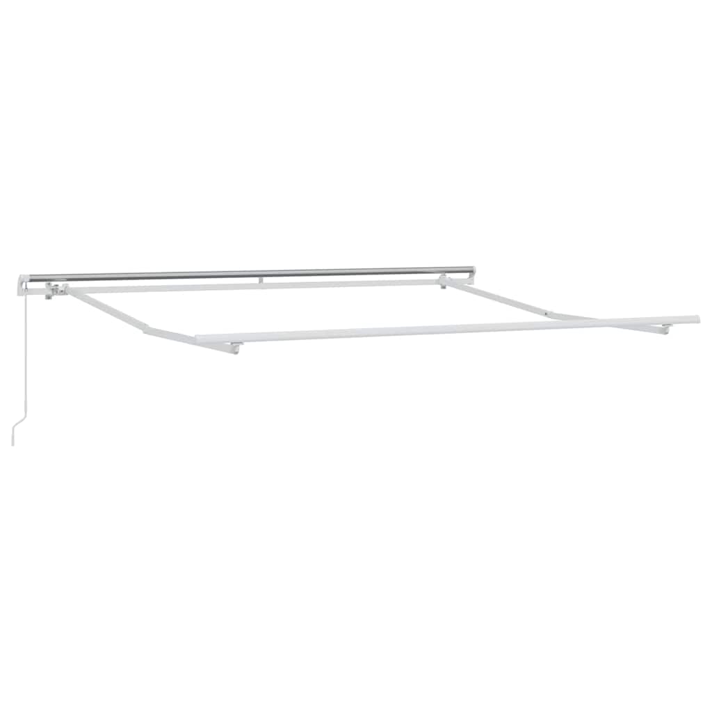 Awning Frame Manual White 350 x 250 cm Aluminium