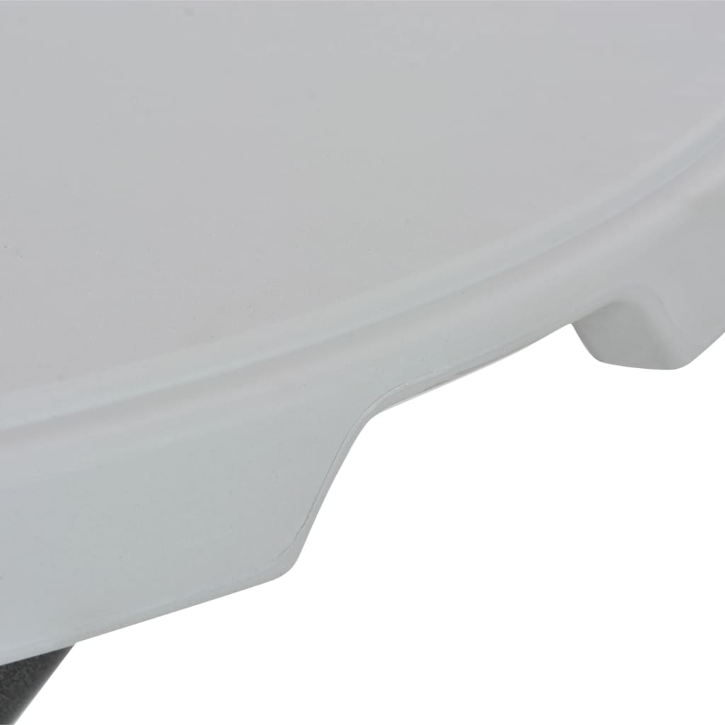44560 vidaXL Folding Bar Table White 80x110 cm HDPE