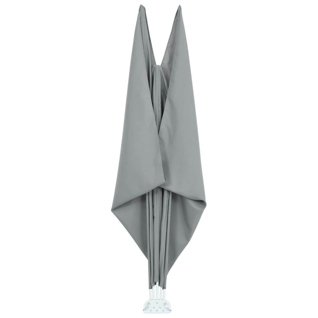 Collapsible Terrace Side Awning Grey 300x150 cm