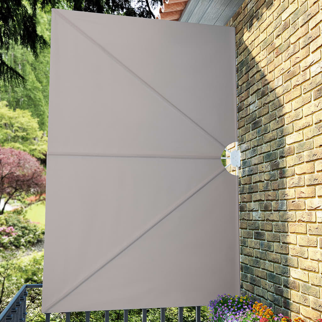 Collapsible Terrace Side Awning Cream 300x200 cm