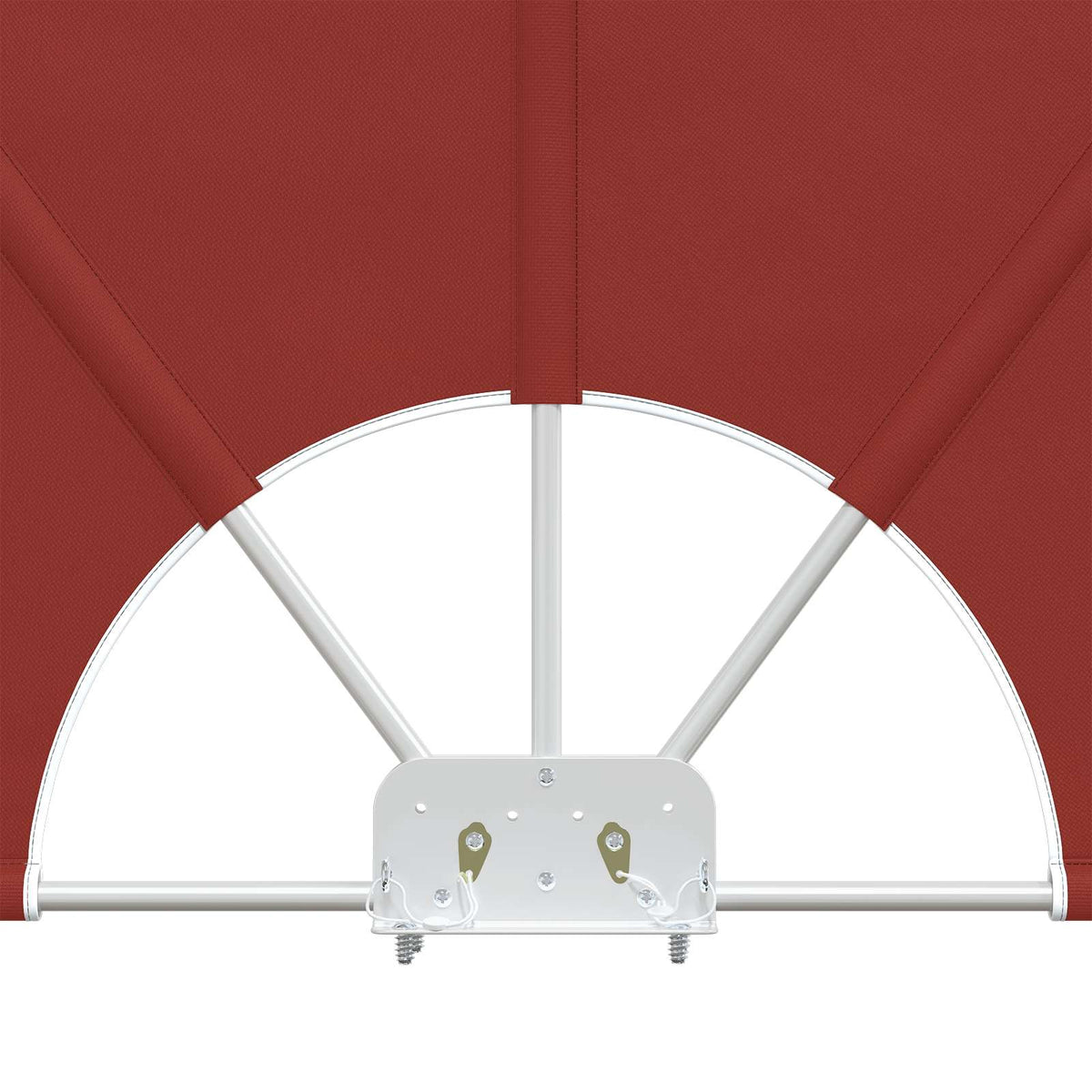 44574 vidaXL Collapsible Terrace Side Awning Terracotta 400x200 cm