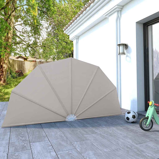 44577 vidaXL Collapsible Terrace Side Awning Cream 160 cm