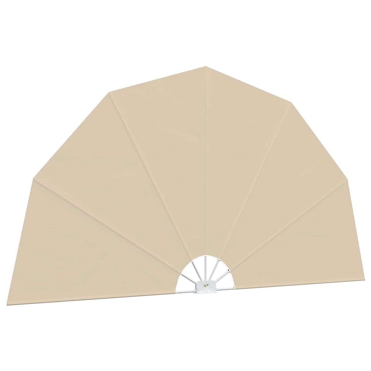 44577 vidaXL Collapsible Terrace Side Awning Cream 160 cm