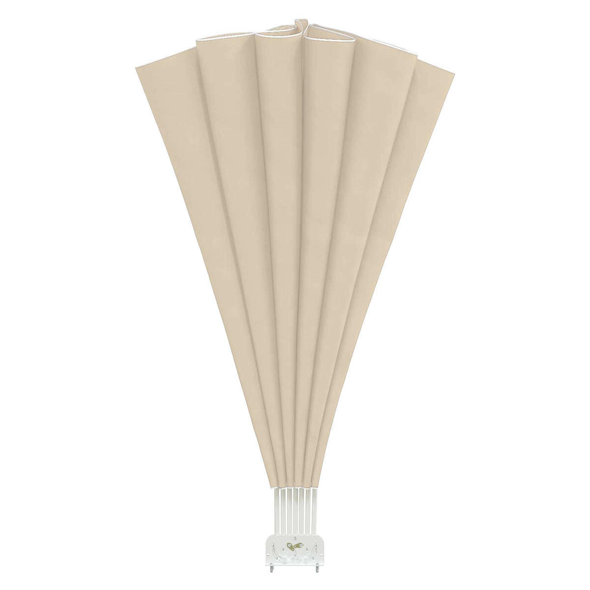 44577 vidaXL Collapsible Terrace Side Awning Cream 160 cm