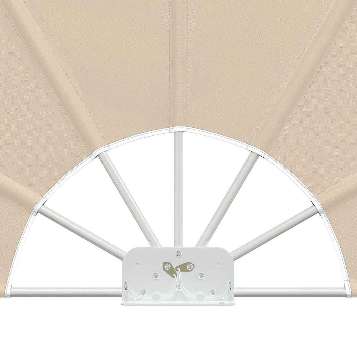 44578 vidaXL Collapsible Terrace Side Awning Cream 200 cm