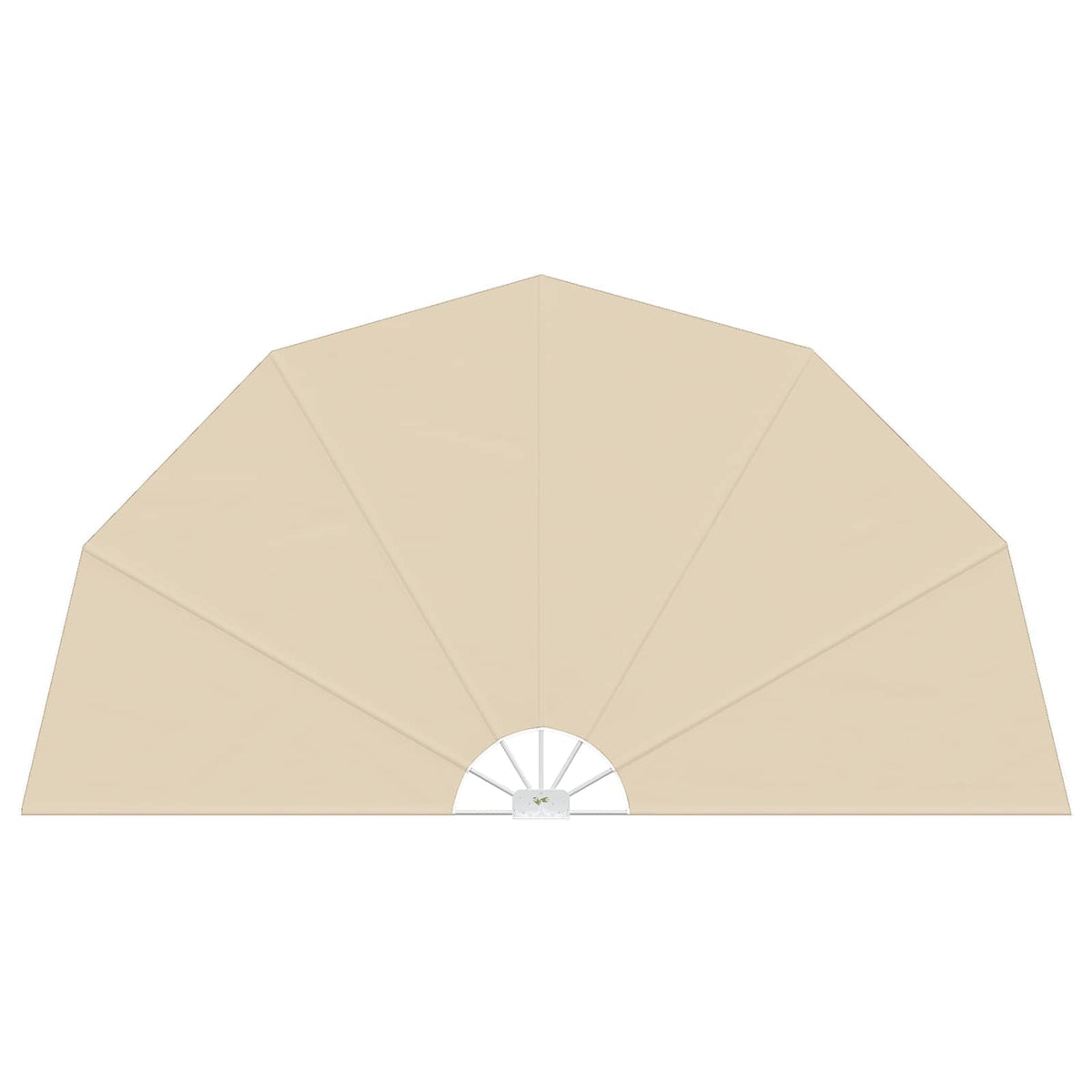 44578 vidaXL Collapsible Terrace Side Awning Cream 200 cm