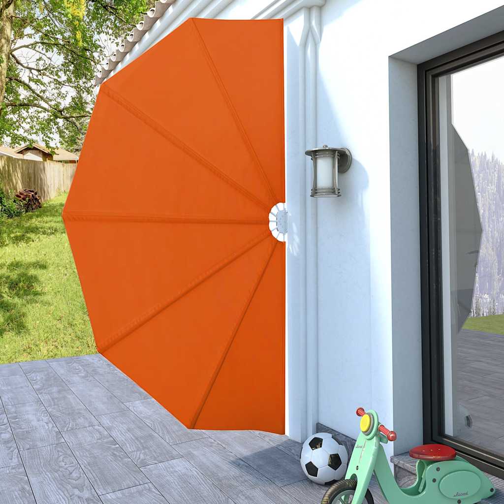 Collapsible Terrace Side Awning Terracotta 160 cm