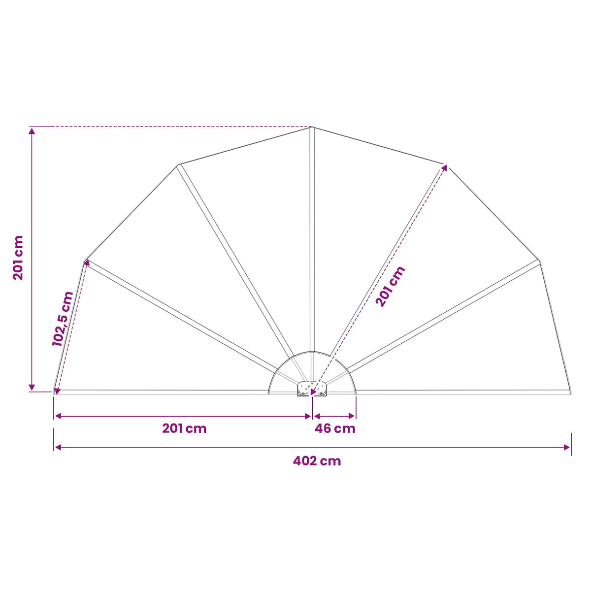 44580 vidaXL Collapsible Terrace Side Awning Terracotta 200 cm