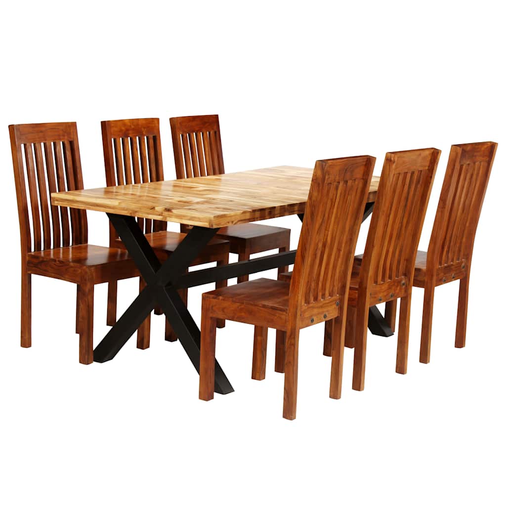 Dining Table Set | Wooden Brown