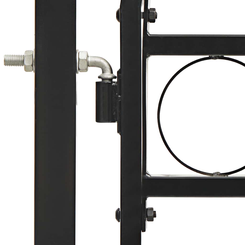 Fence Gate "ASSEN" Double Door with Arched Top Steel 300x150 cm