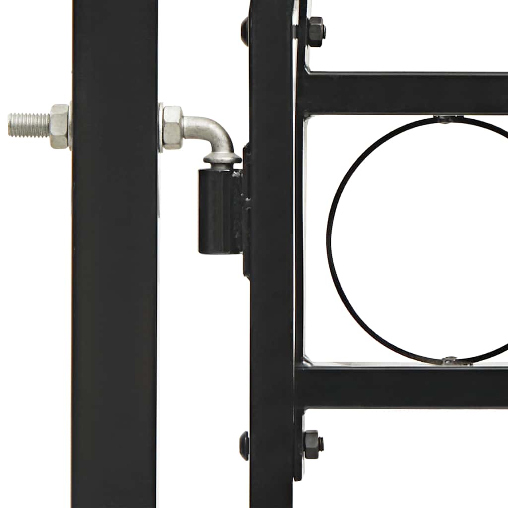 Fence Gate "ASSEN" Double Door with Arched Top Steel 400x200 cm