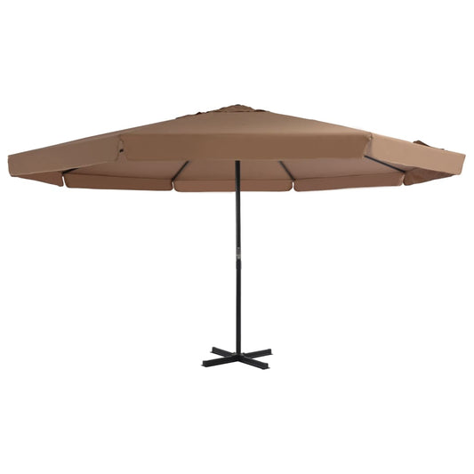 Garden Parasol | Taupe | Polyester, Aluminium | Large