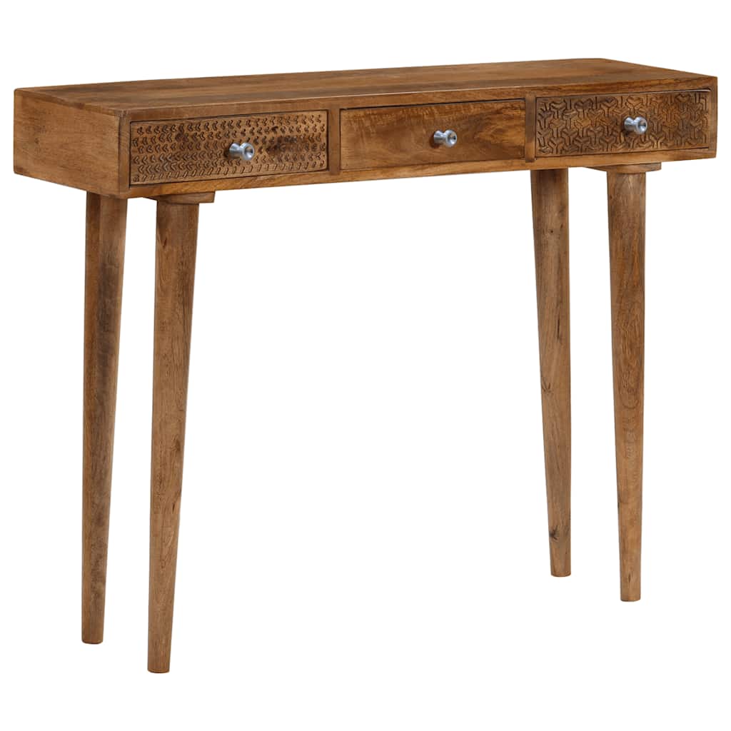 246976 vidaXL Console Table Solid Mango Wood 102x30x79 cm