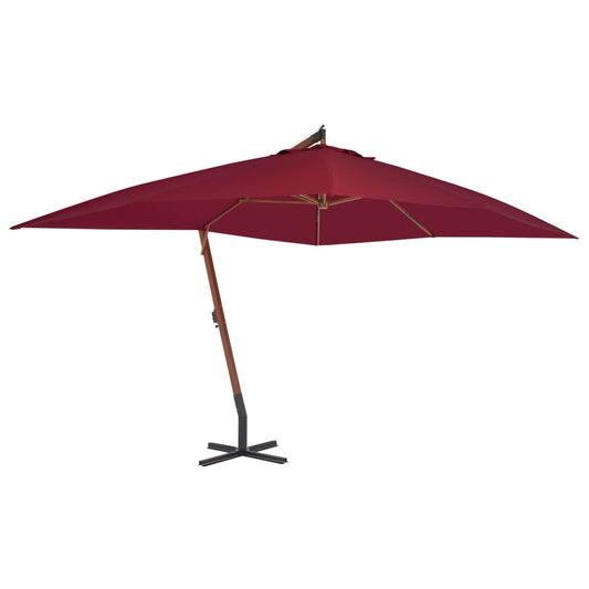 Cantilever Garden Parasol | Bordeaux red