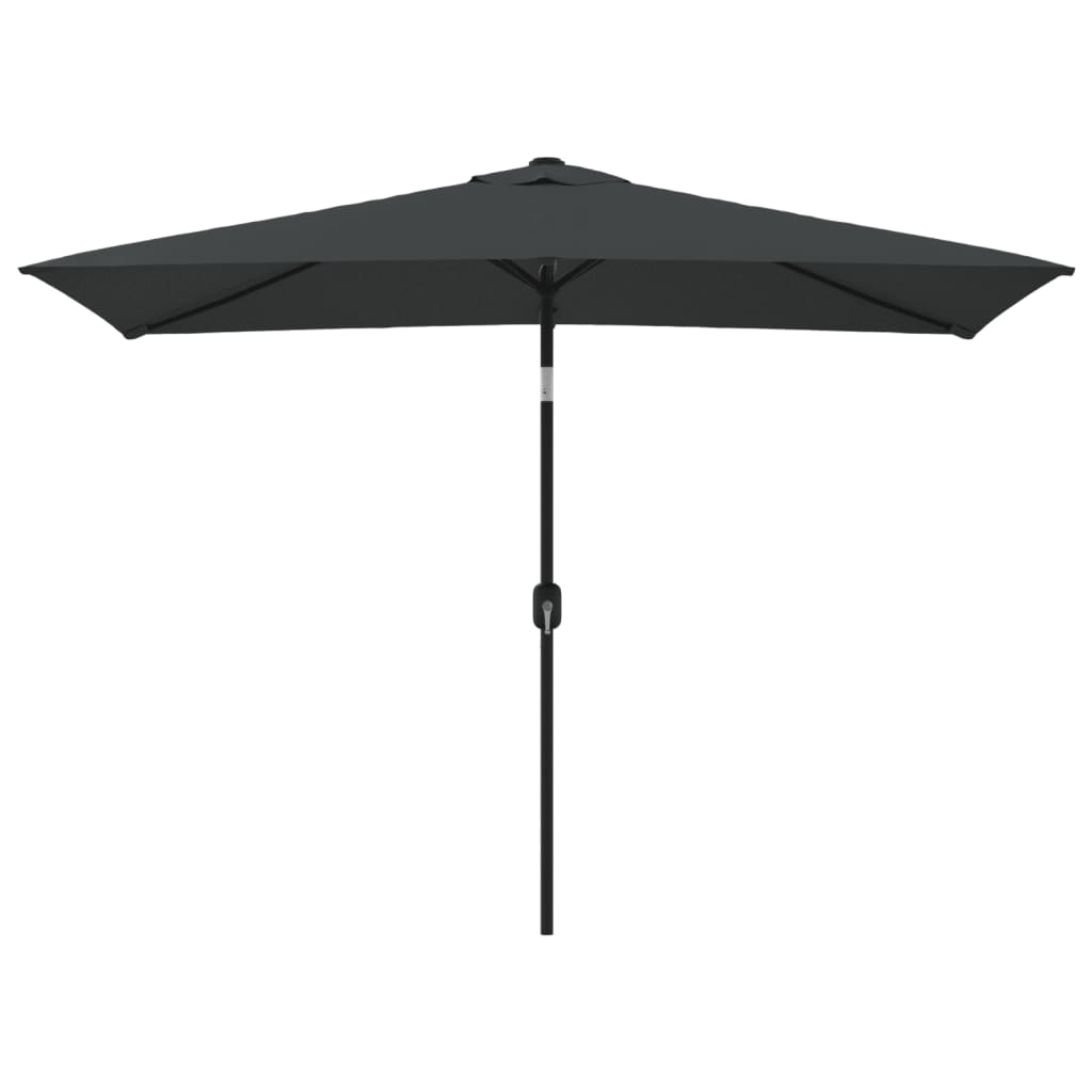 vidaXL Garden Parasol with Metal Pole 300x200 cm Anthracite