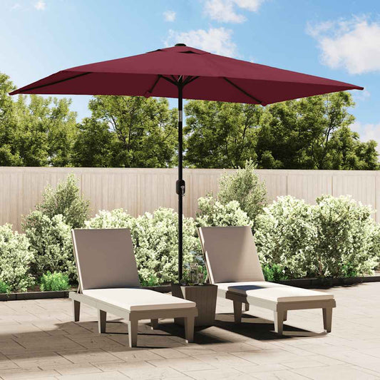Garden Parasol | Bordeaux Red | Polyester fabric, Steel pole | Medium