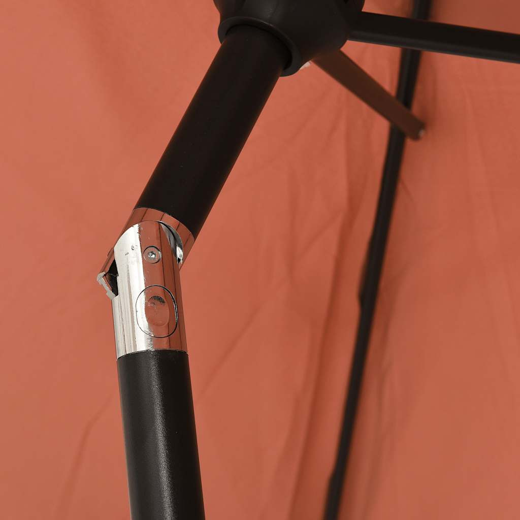 Garden Parasol | Terracotta | Polyester | 300x200 cm | Tiltable