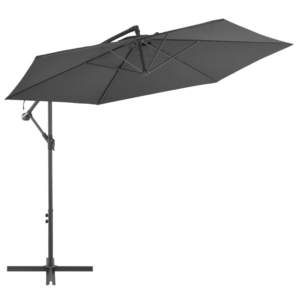 Cantilever Garden Parasol | Anthracite | Polyester | 300 cm canopy