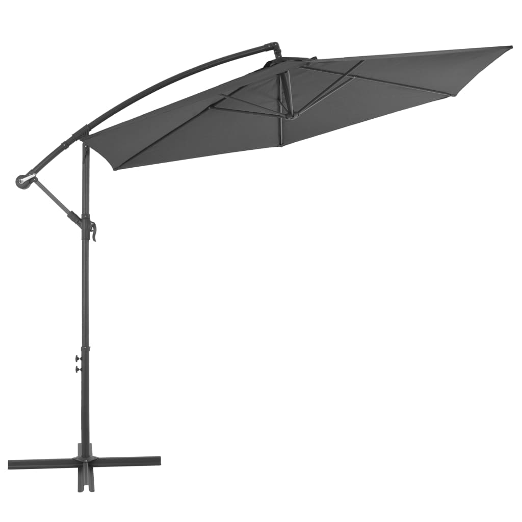 Cantilever Garden Parasol | Anthracite | Polyester | 300 cm canopy
