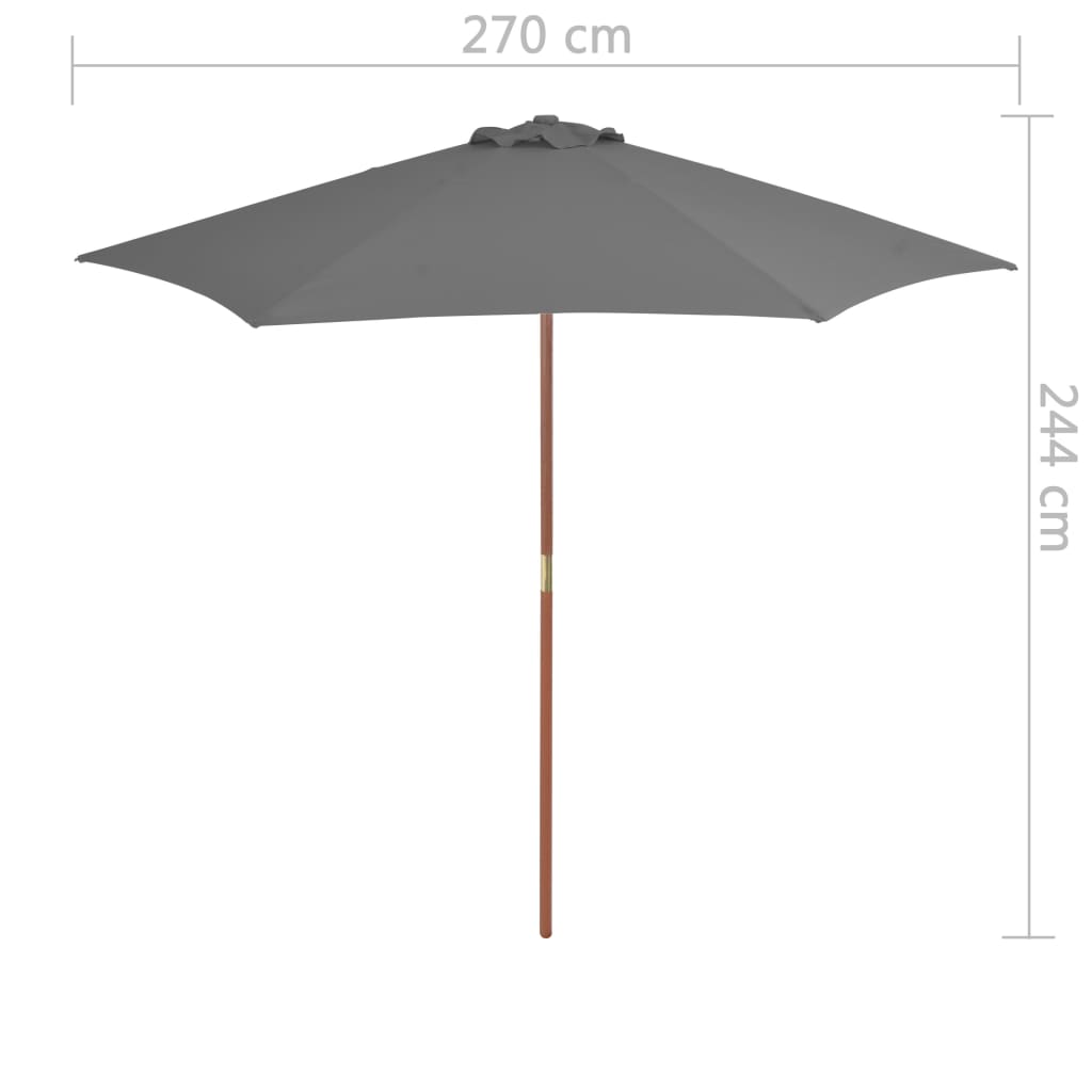 Garden Parasol | Anthracite
