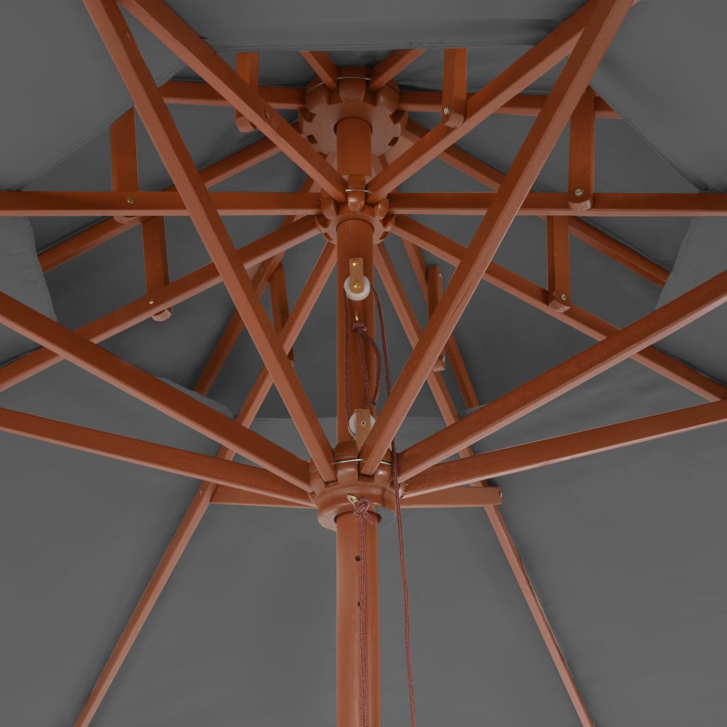 Parasol | Anthracite | Laminated bamboo, hardwood, polyester