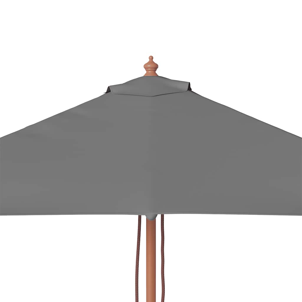 Garden Parasol | Anthracite | Polyester, Laminated bamboo, Hardwood