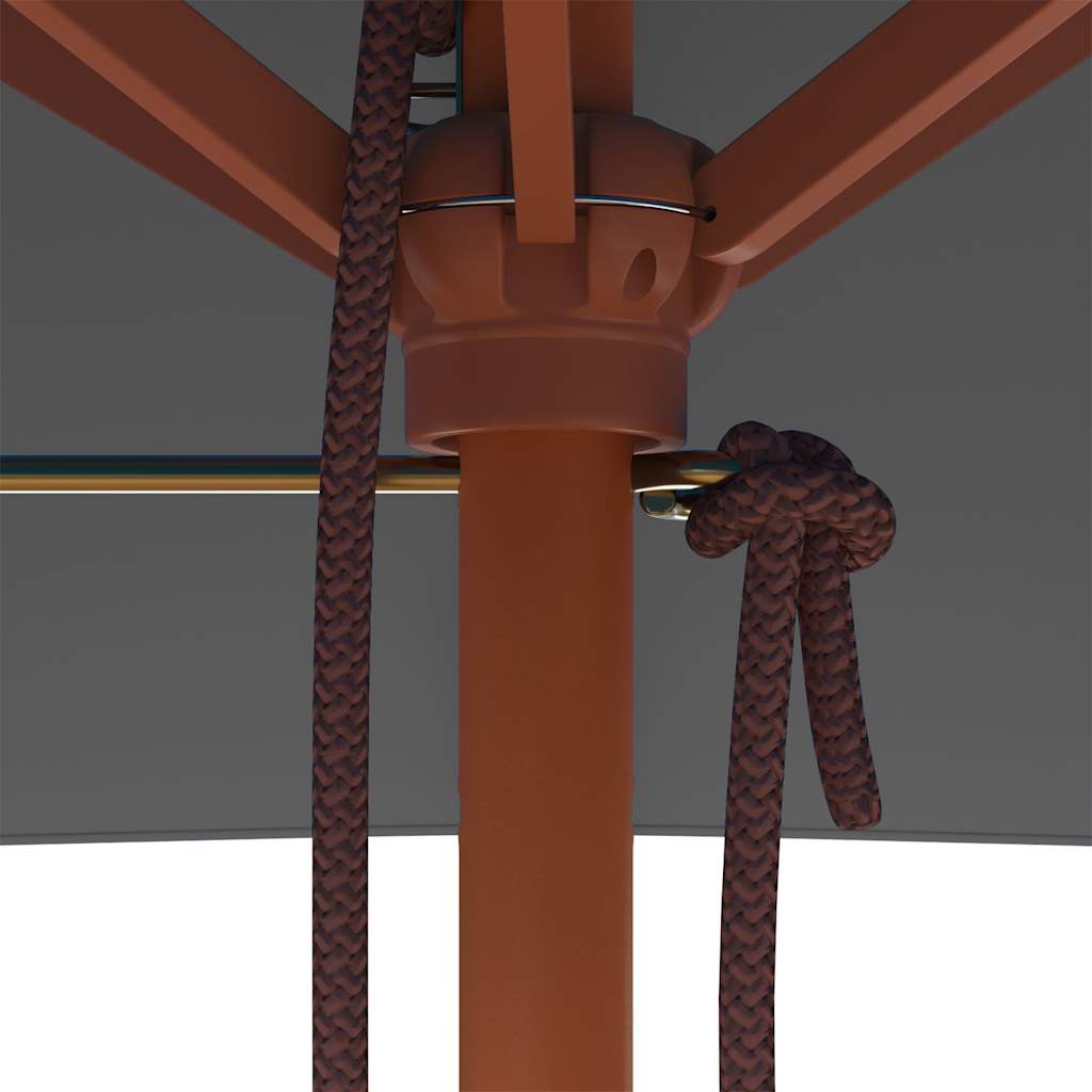 Garden Parasol | Anthracite | Polyester, Laminated bamboo, Hardwood
