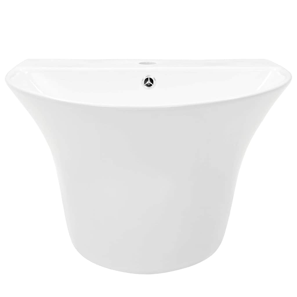 Basin White 56 x 48 x 42 cm Glazed Ceramic