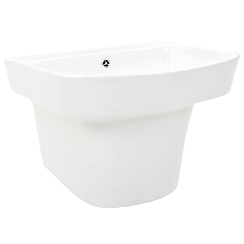 Basin White 50 x 45 x 41 cm Glazed Ceramic