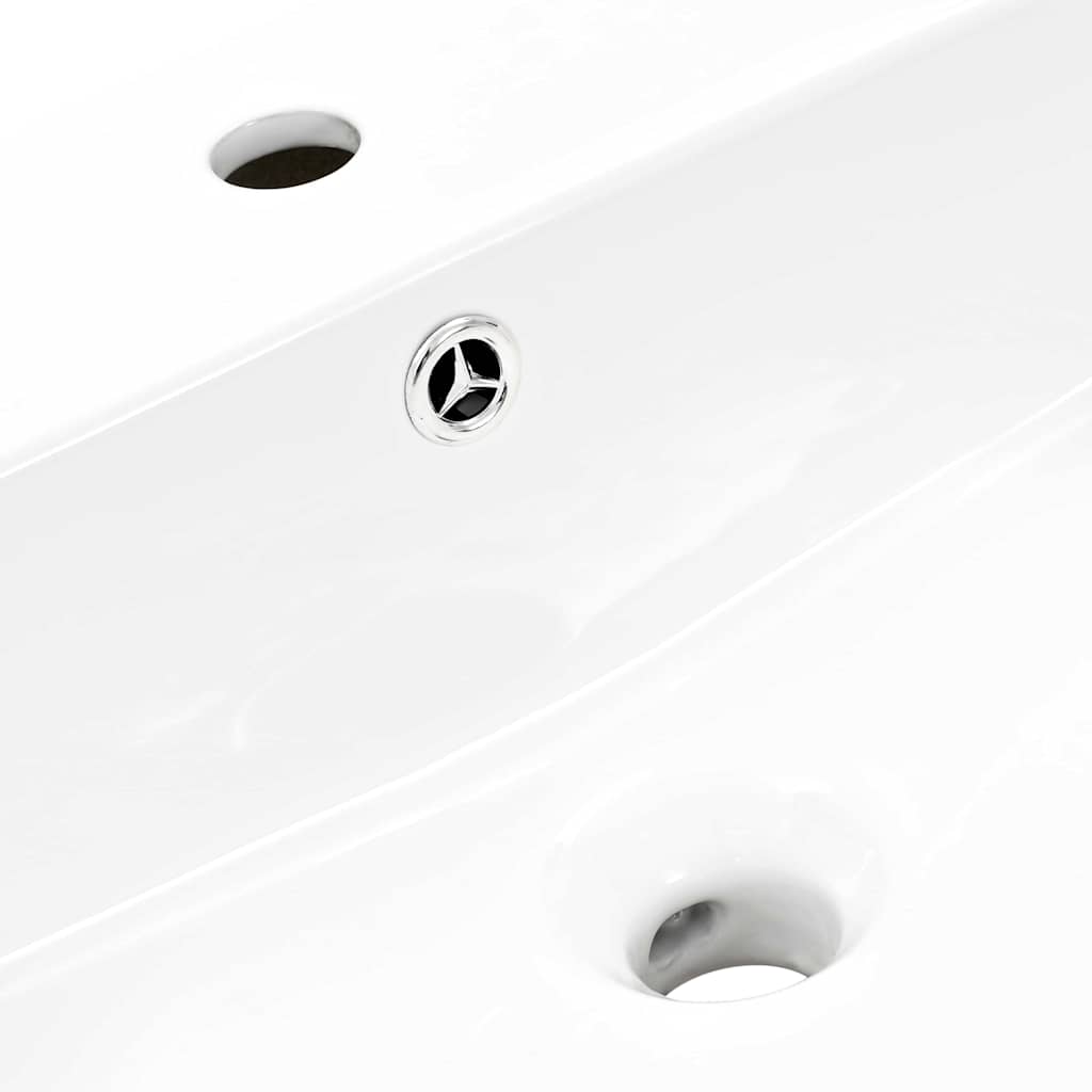 Basin White 53 x 44 x 37 cm Glazed Ceramic