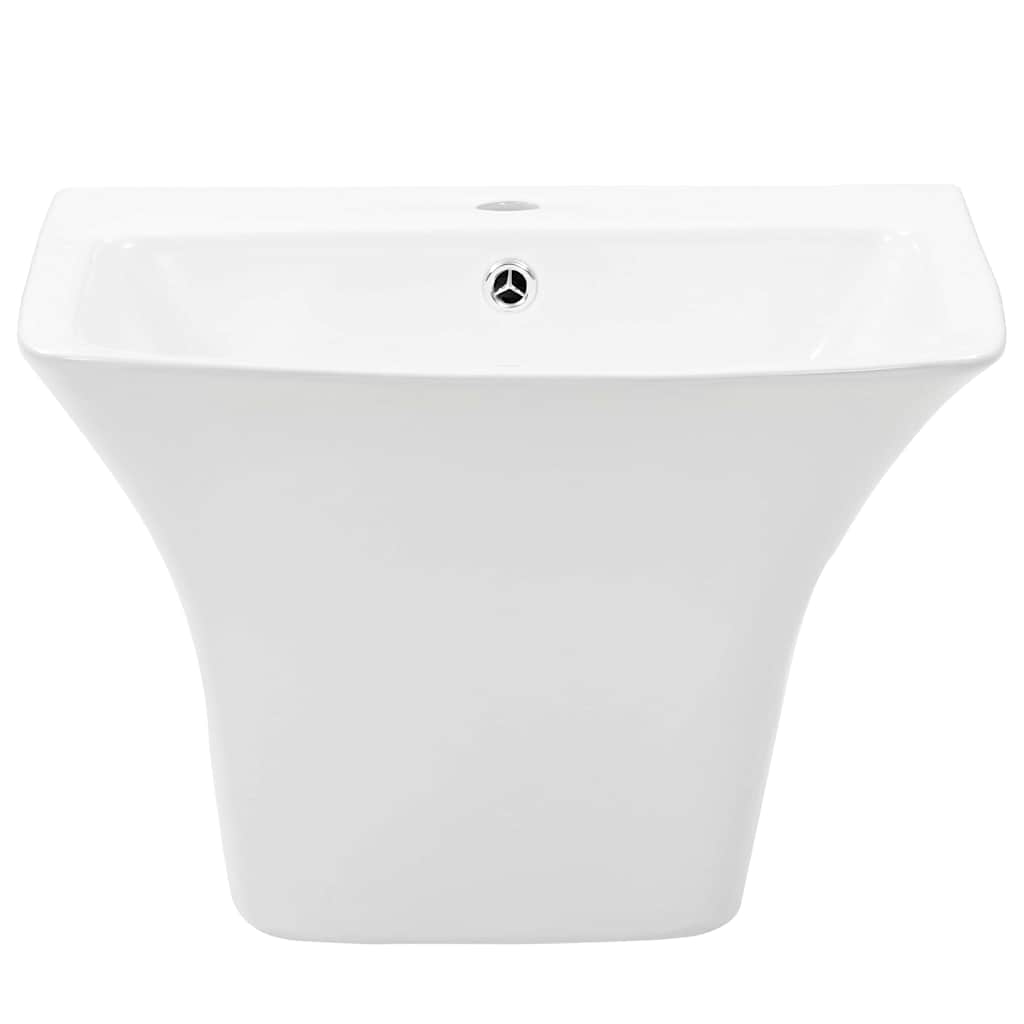 Basin White 53 x 44 x 37 cm Glazed Ceramic