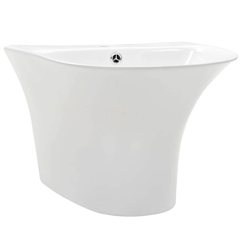Basin White 47 x 45 x 37 cm Glazed Ceramic