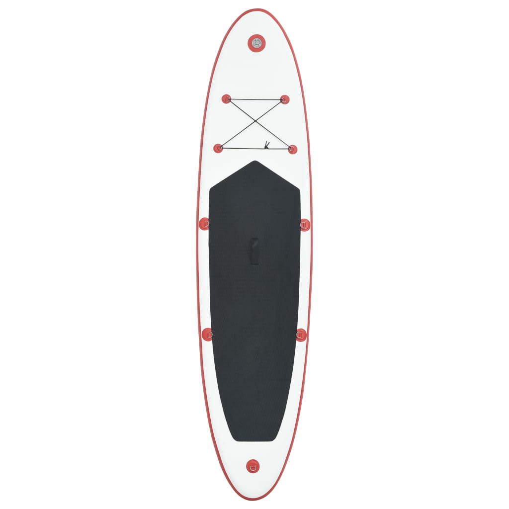 vidaXL Inflatable Stand Up Paddleboard Set Red and White