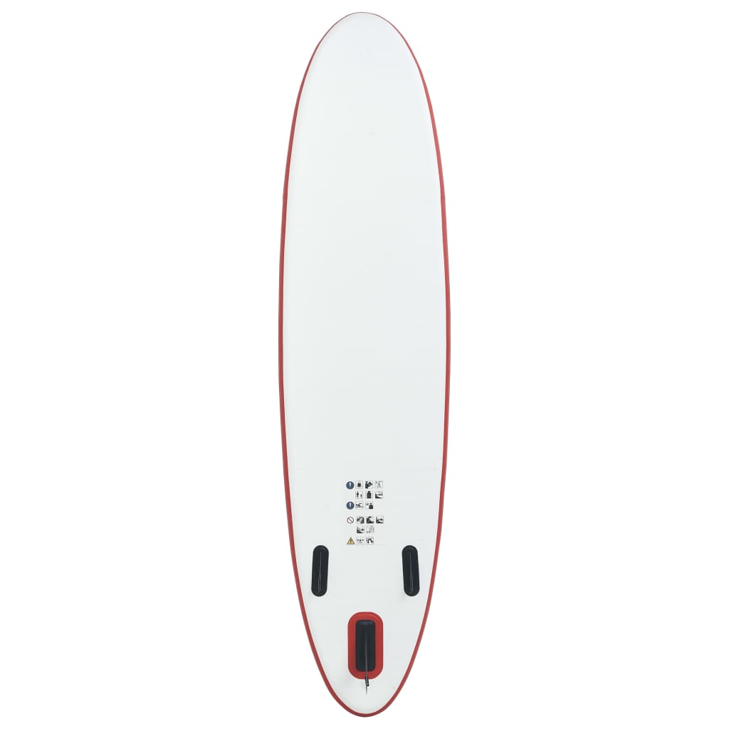 vidaXL Inflatable Stand Up Paddleboard Set Red and White