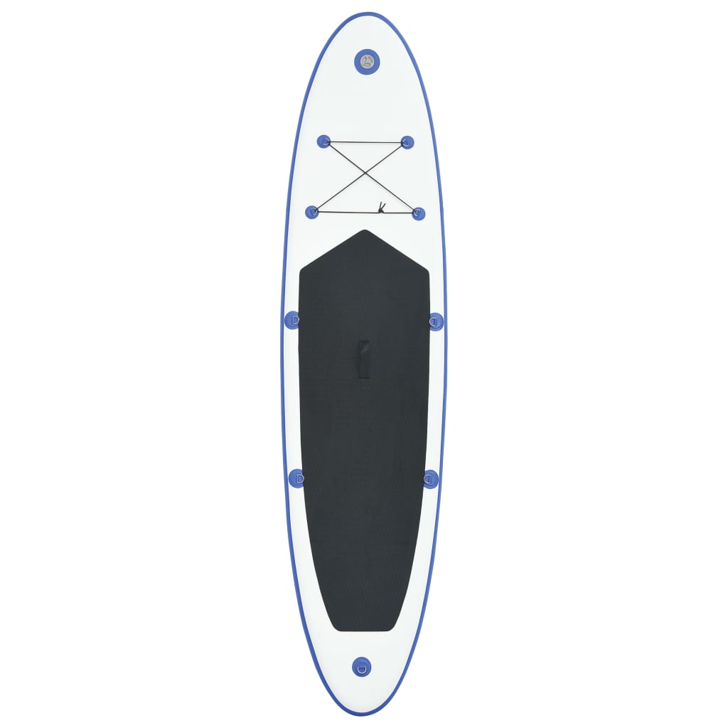 vidaXL Inflatable Stand Up Paddleboard Set Blue and White