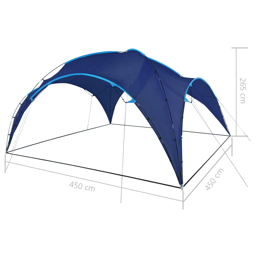 vidaXL Party Tent Arch 450x450x265 cm Dark Blue