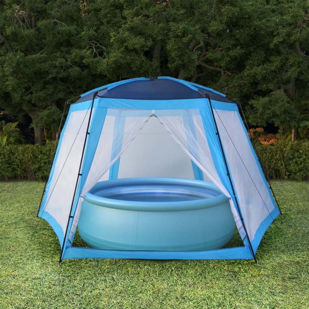 vidaXL Pool Tent Fabric 660x580x250 cm Blue