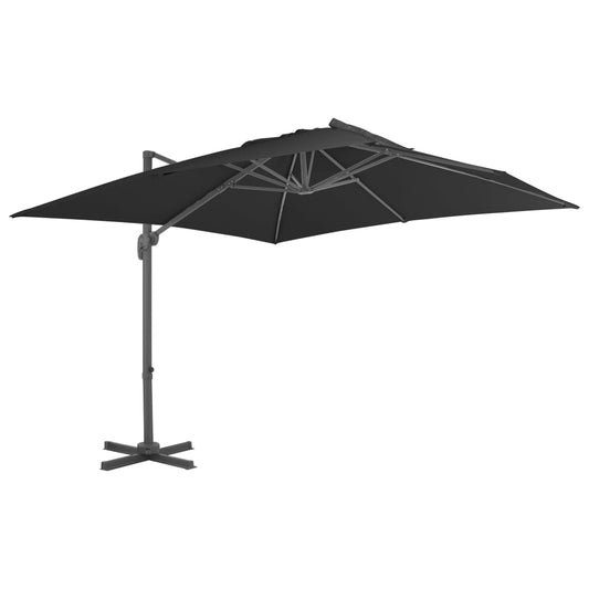 vidaXL Cantilever Garden Parasol with Aluminium Pole 300x300 cm Anthracite