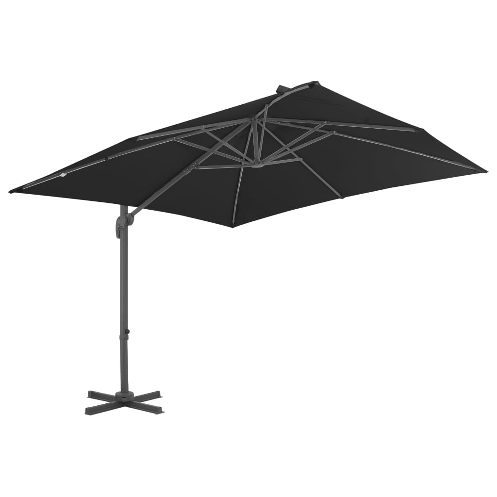 vidaXL Cantilever Garden Parasol with Aluminium Pole 300x300 cm Anthracite