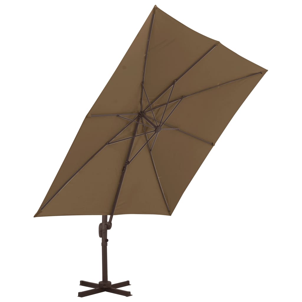 Cantilever Garden Parasol | Taupe | Powder-coated aluminium