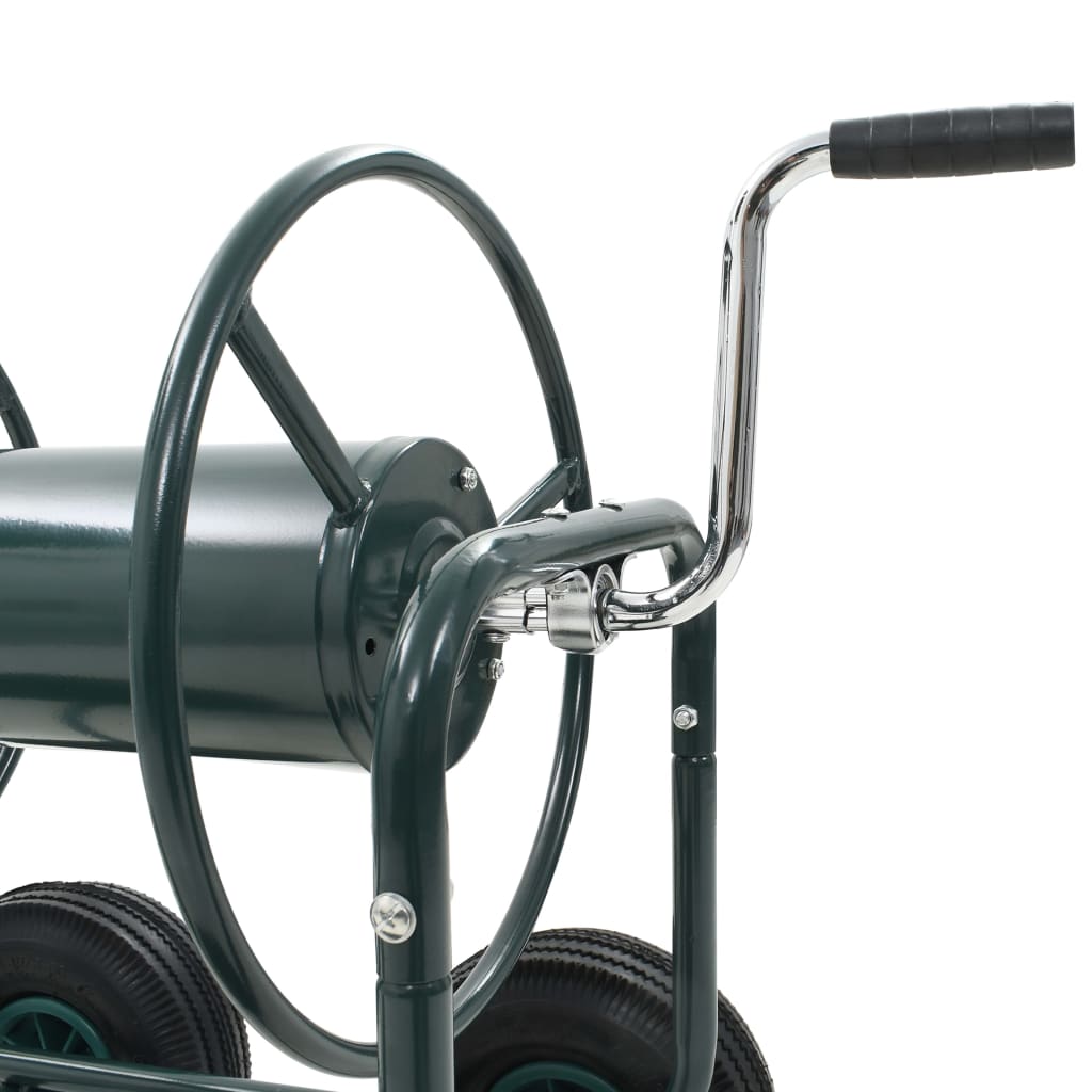 vidaXL Garden Hose Trolley with 1/2" Hose Connector 75 m Steel