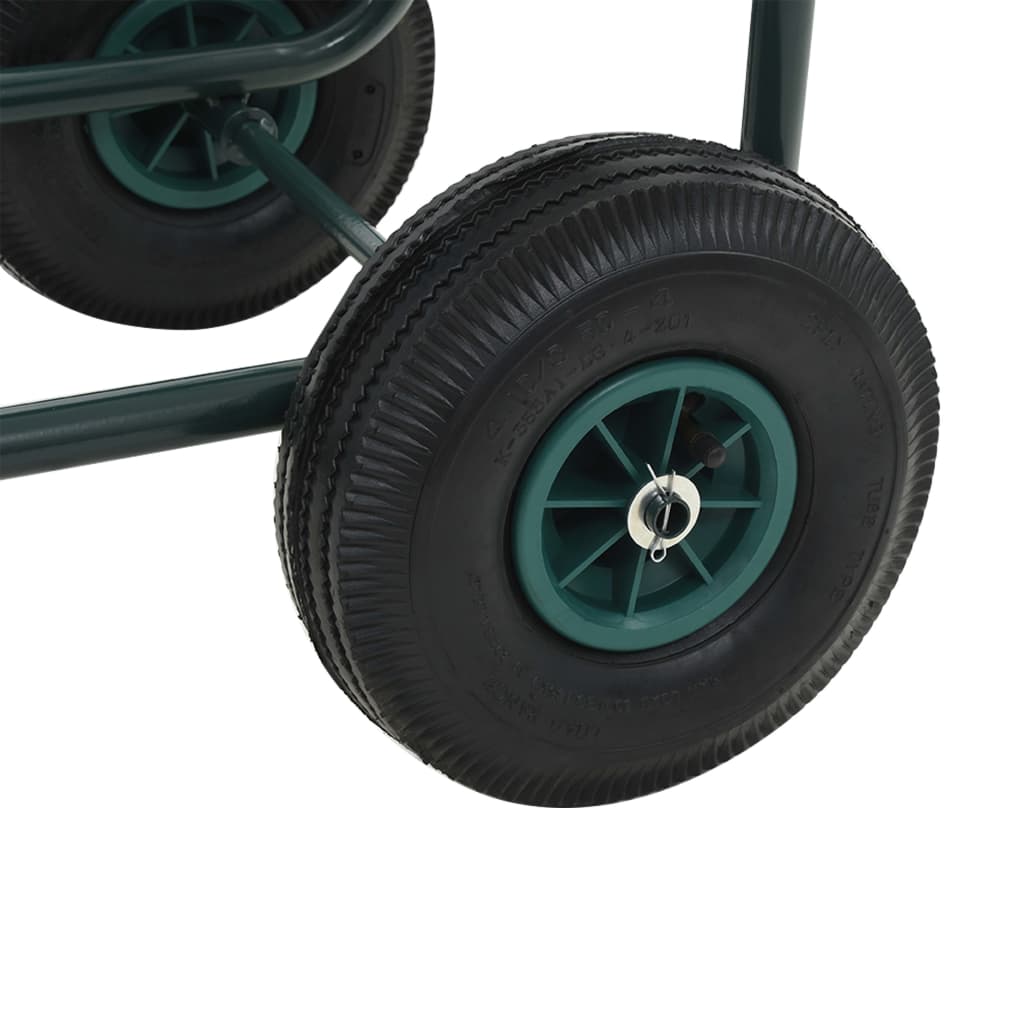 vidaXL Garden Hose Trolley with 1/2" Hose Connector 75 m Steel