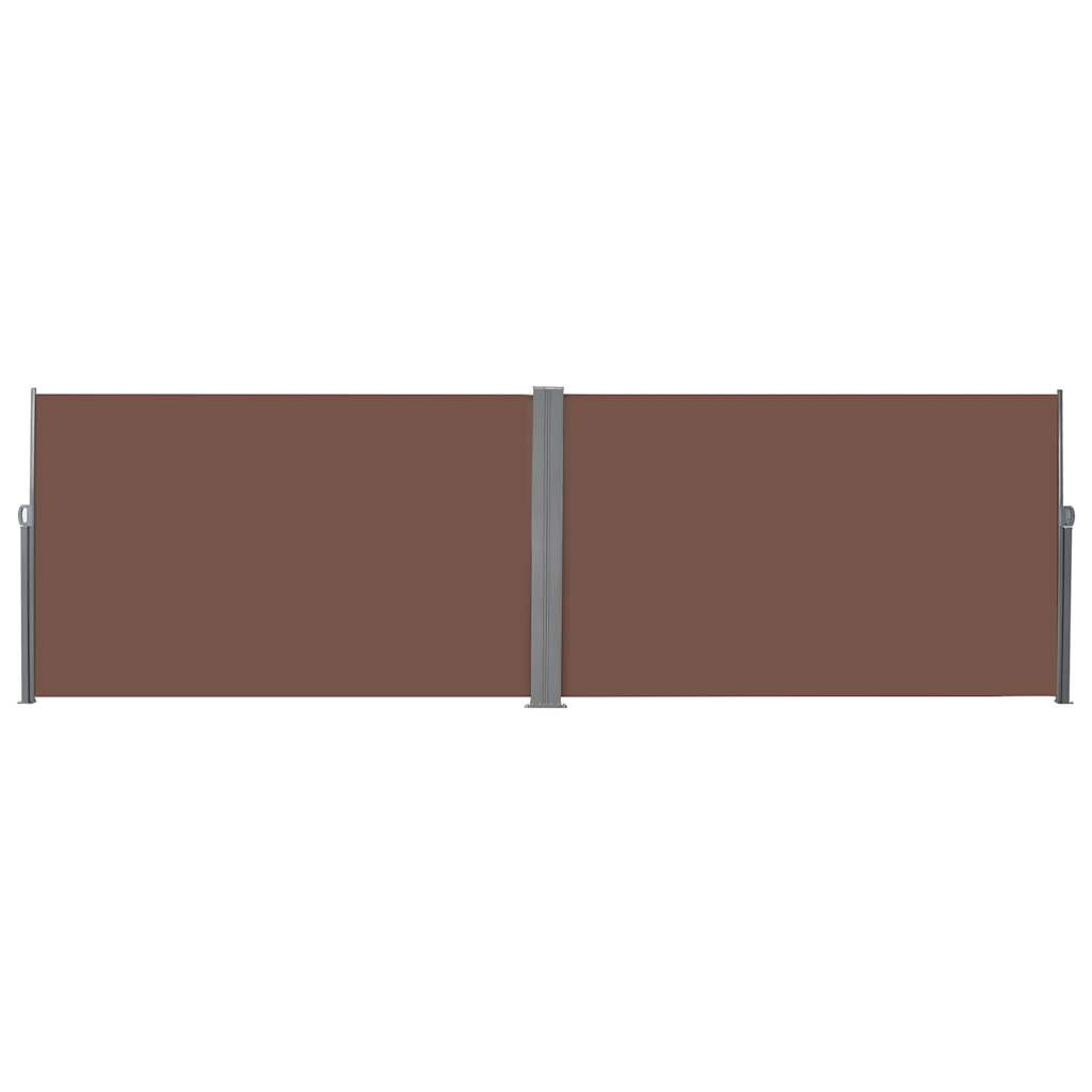 vidaXL Retractable Side Awning 180x600 cm Brown