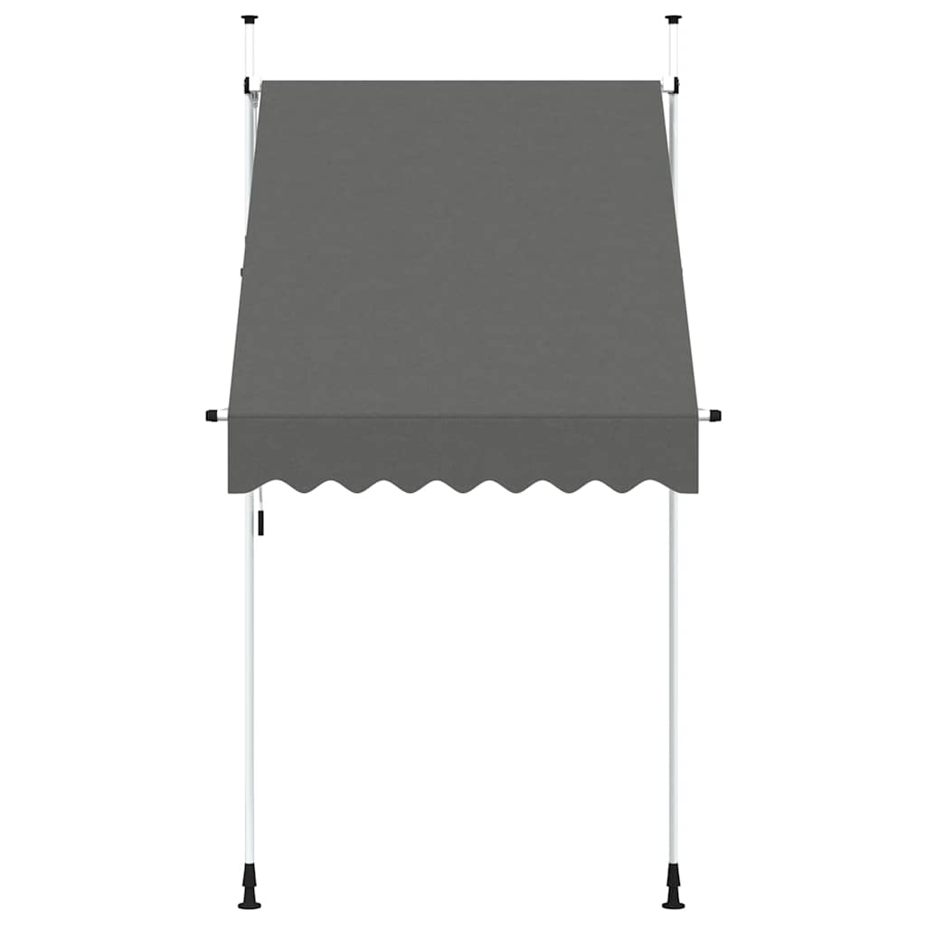 Retractable Awning | Anthracite | Polyester with PU coating, Steel