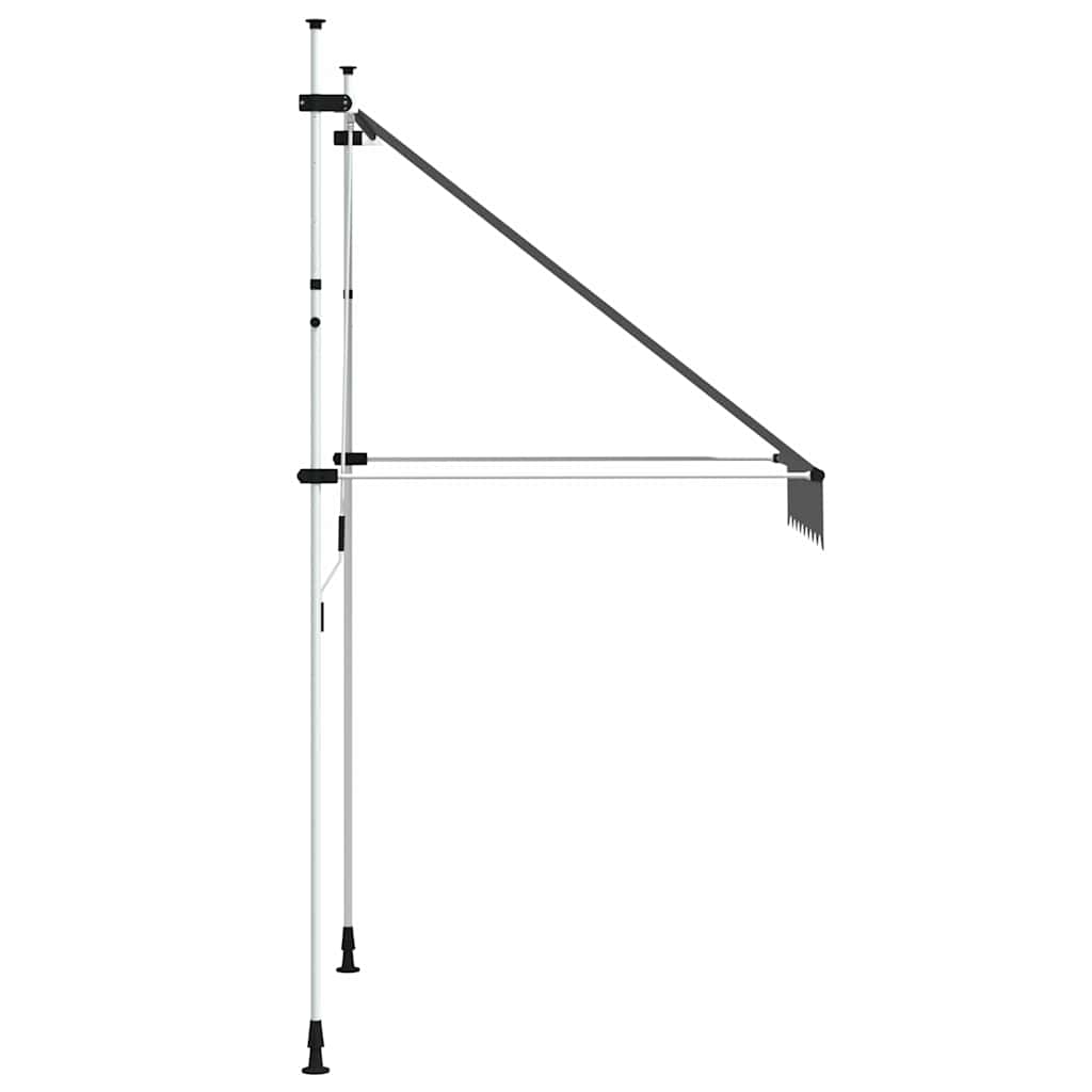 Retractable Awning | Anthracite | Polyester with PU coating, Steel