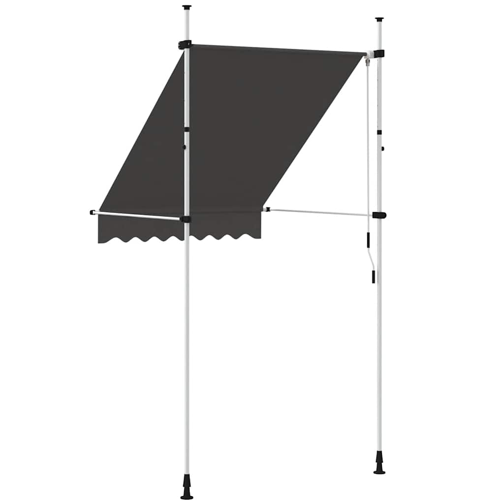 Retractable Awning | Anthracite | Polyester with PU coating, Steel